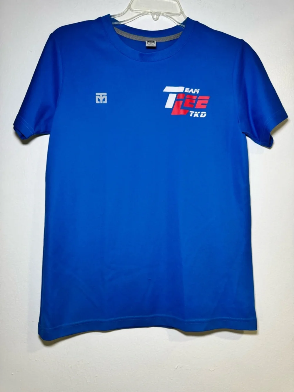 Team Lee Taekwondo Royal Blue Shirt short sleeve Unisex Size Small